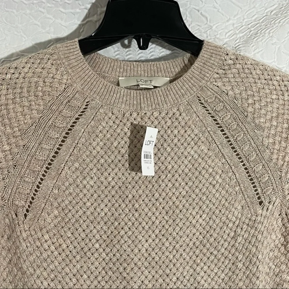 🎁 NWT! LOFT Knit Long Sleeve Sweater Top Shirt - Picture 7 of 9